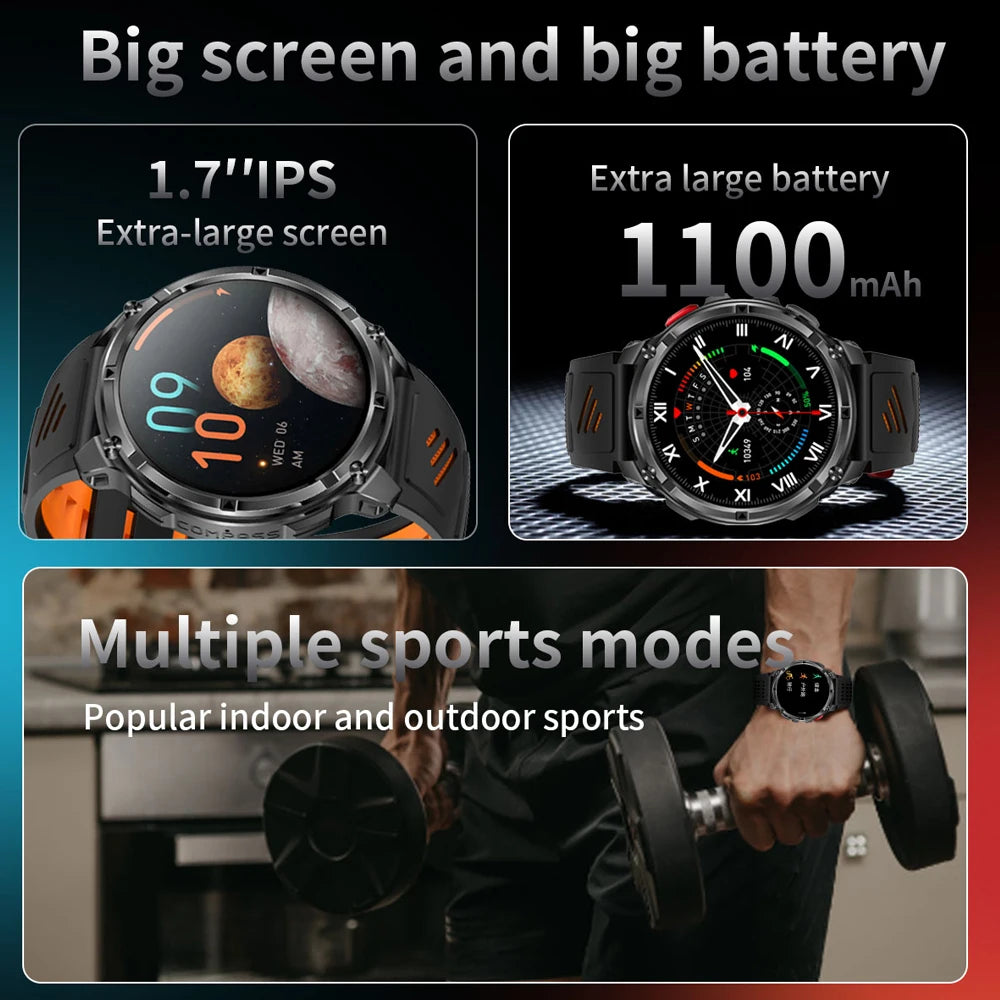 T-Rex3 Ultra Reloj Inteligente Militar AMOLED GPS