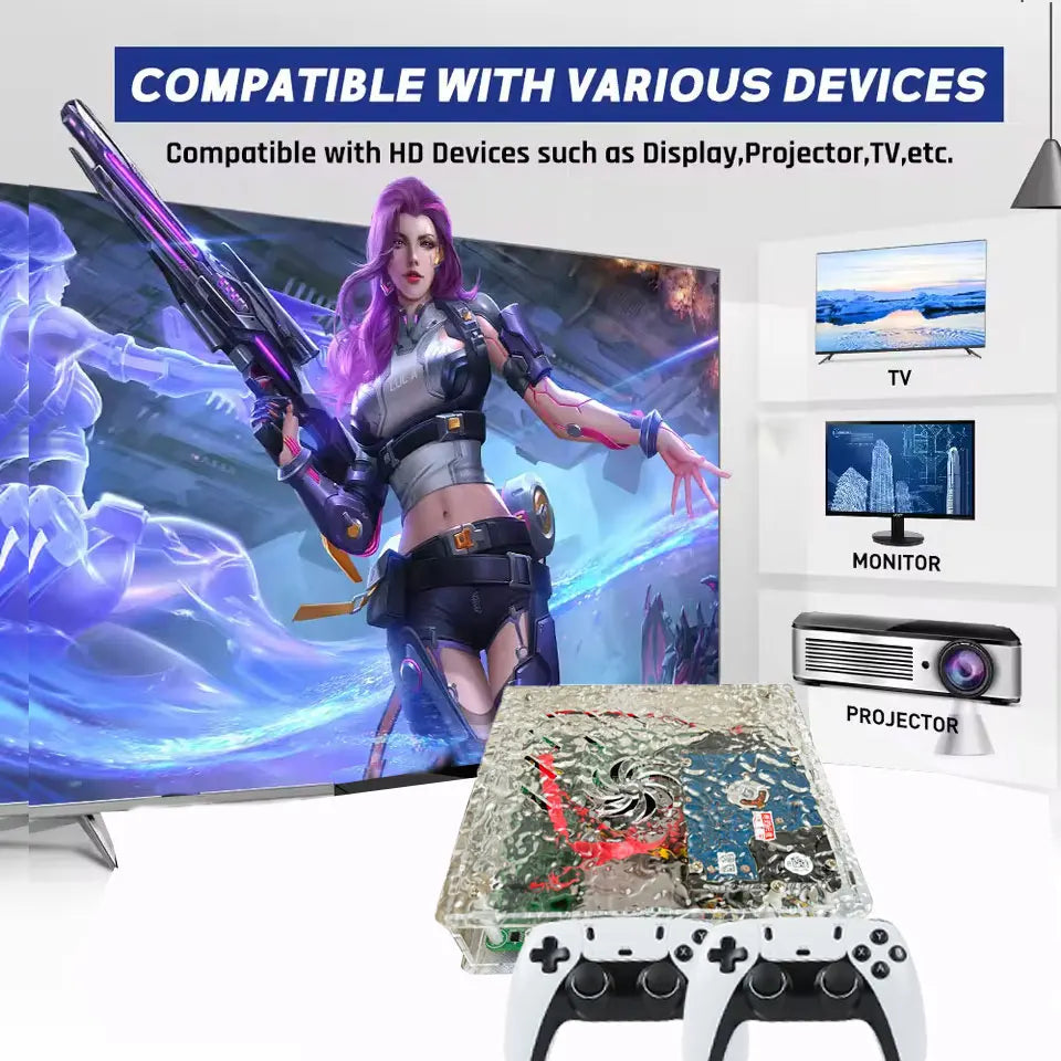 Consola de Juegos Retro LZAKMR X9 1TB con Más de 70,000 Juegos |   Más de 60 Emuladores |   Salida HD 4K |   Caja de Juegos para el Hogar Plug & Play para WII, PSP, PS2 y XBOX
