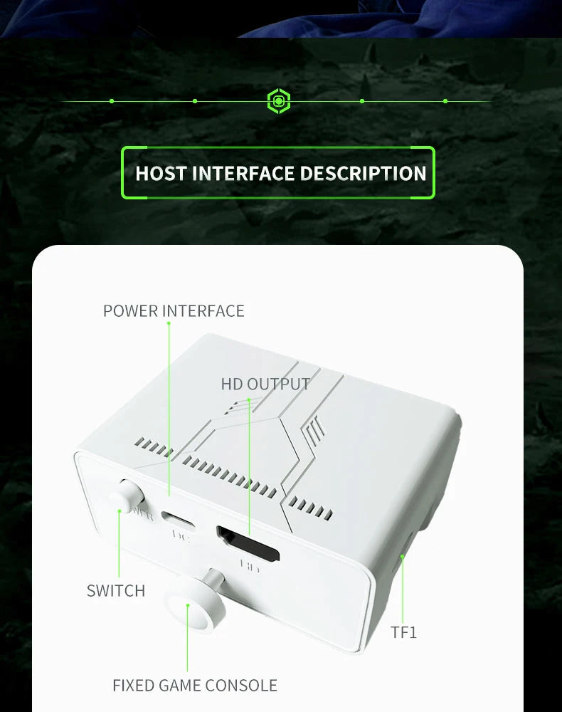 Coopreme X7 Y7 Actualizada Consola de Juegos Super TV con Salida HD, Joystick, Doble Controlador, Juegos de Lucha, Consola de Juegos PSP para el Hogar, Más de 10000 Juegos