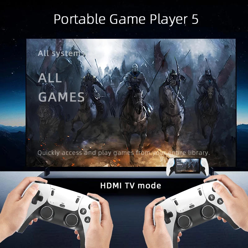 Consola de juegos portátil HD de 7 pulgadas, más de 15000 juegos integrados, más de 20 idiomas, batería de larga duración, regalos de juegos