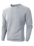 Suéter Jacquard de Cuello Redondo para Hombre - Manga Larga
