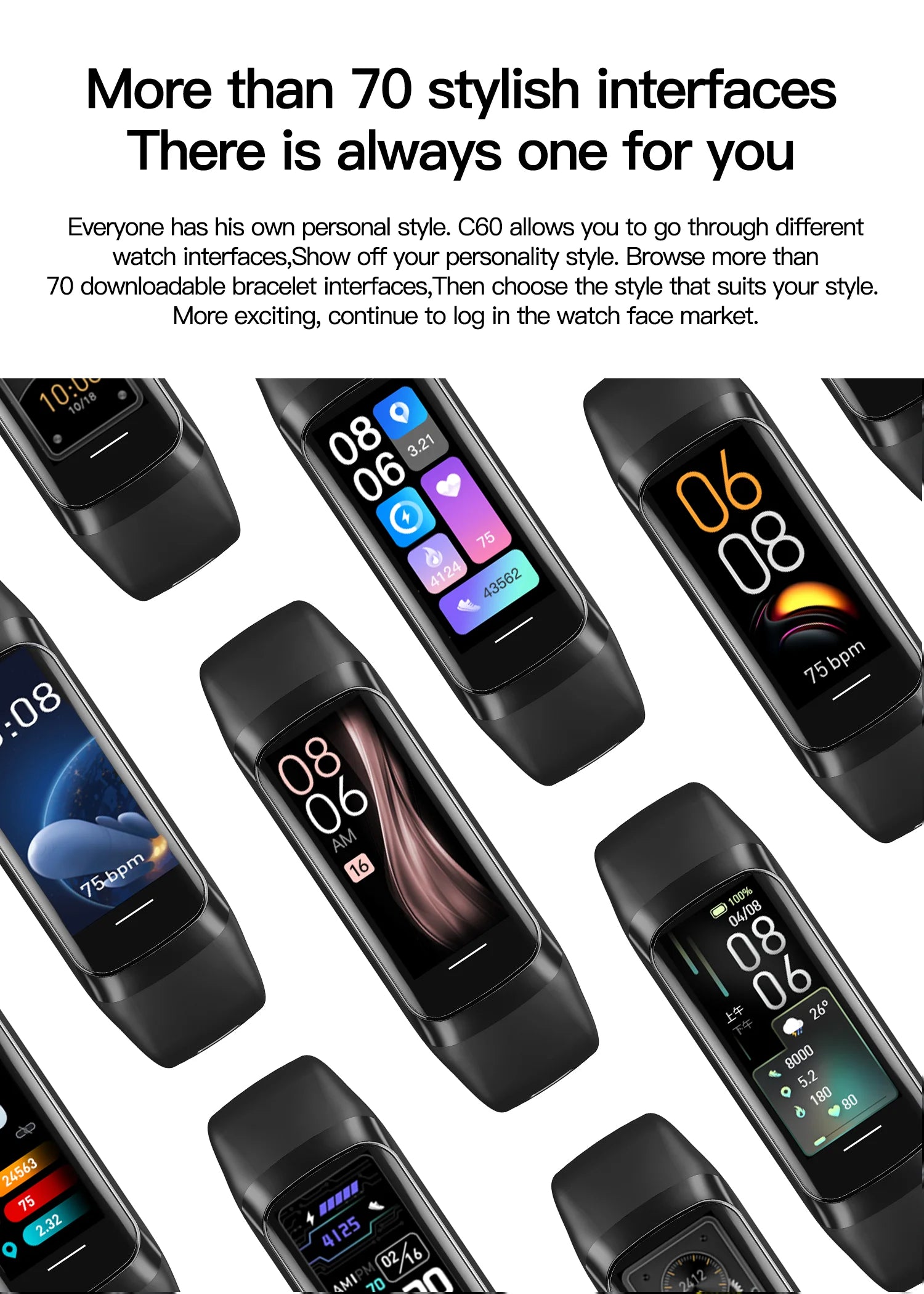 LIGE Reloj Inteligente AMOLED Fitness Tracker