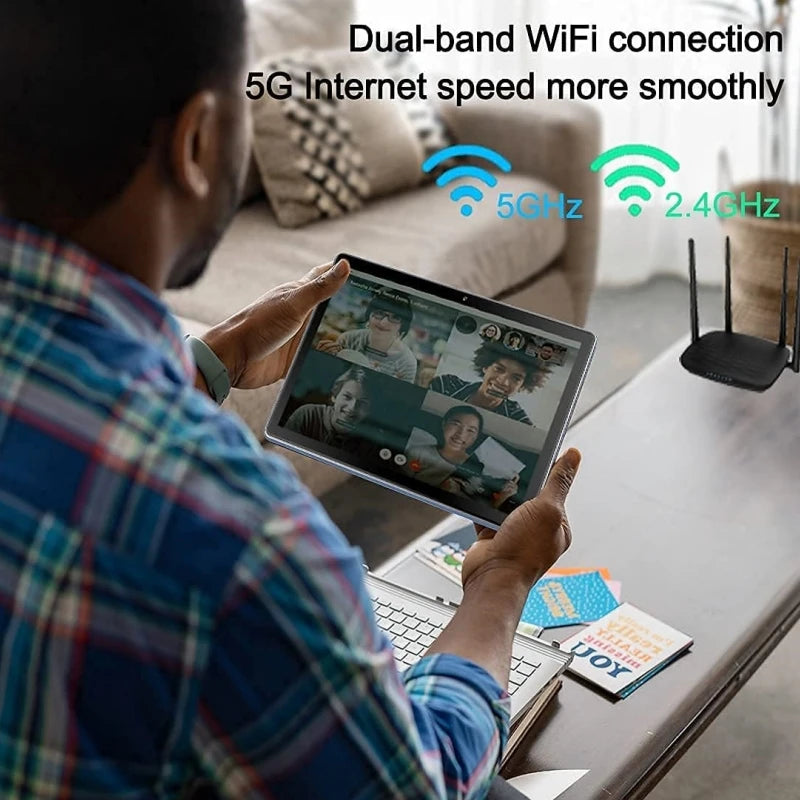 Gran oferta tableta Android 11, de 10,1 pulgadas, 4GB de RAM, 64GB de ROM, 1280x800 IPS, 64 bits, Allwinner A133, cámara Dual de cuatro núcleos, 5000mAh, 1 * USB tipo C