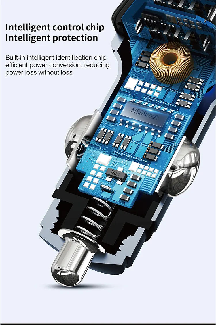 Modulador FM USB 3.1A para Auto con Bluetooth 5.0 y Manos Libres