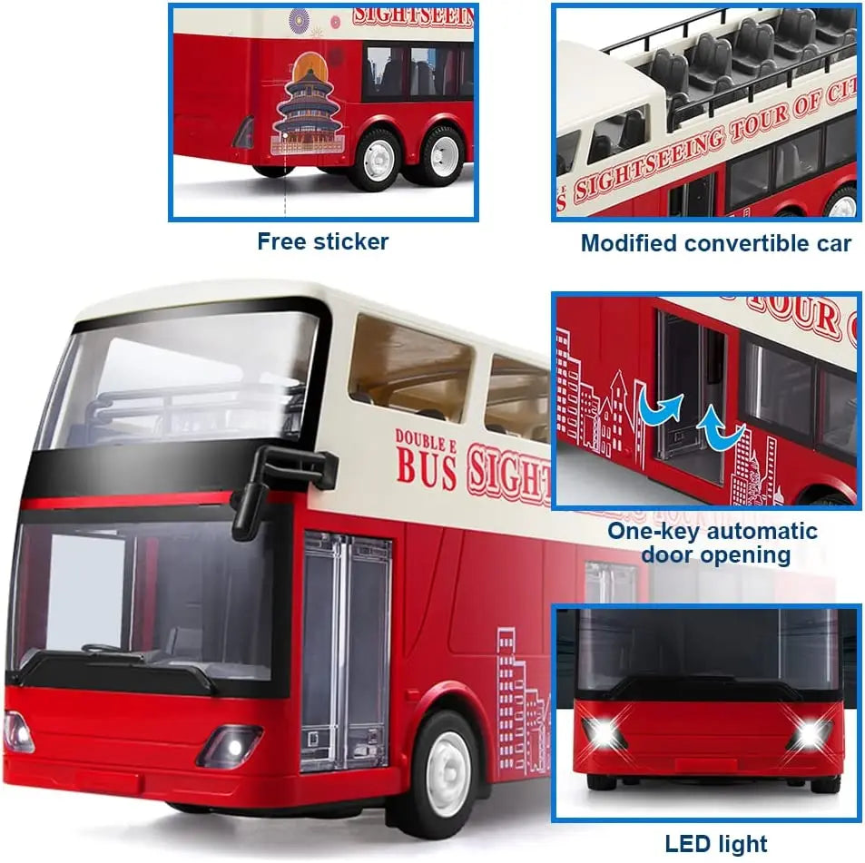 Autobús RC de Dos Pisos Double E E640 con Luces y Sonidos 1:18
