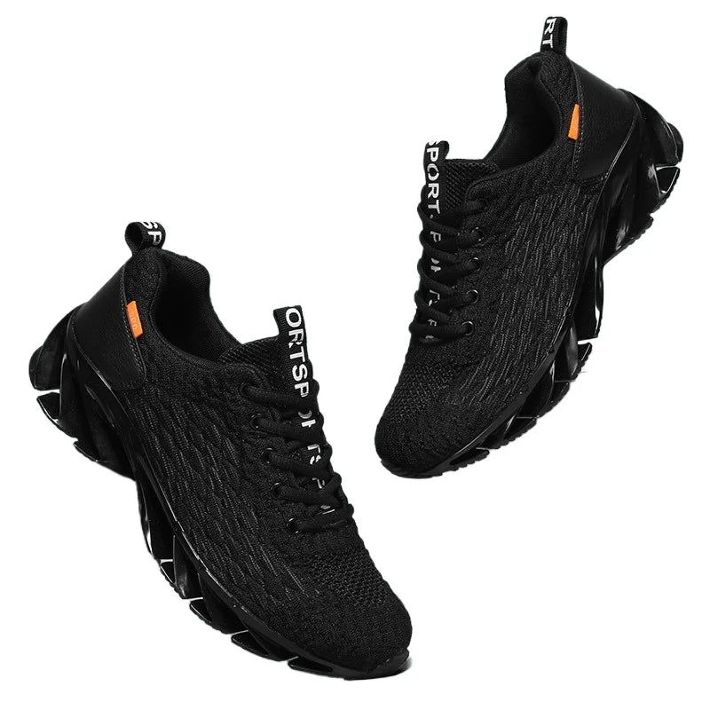Zapatillas deportivas transpirables de malla unisex con suela cuchilla