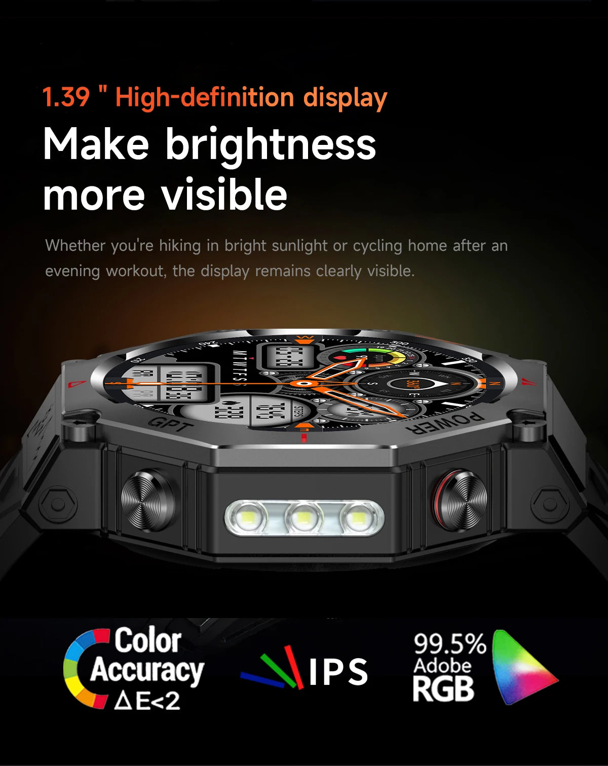 T-Rex 3 Ultra Reloj Inteligente Militar 10ATM
