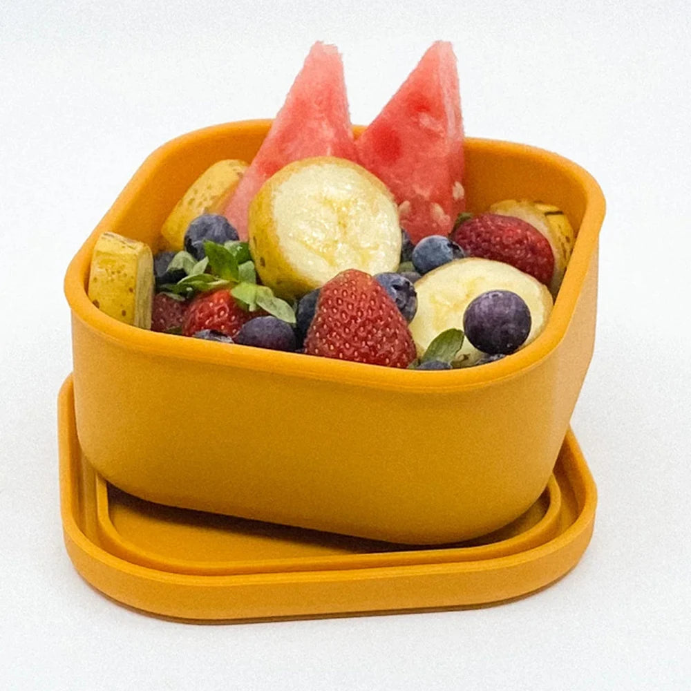 Fiambrera de silicona para niños de 100ml, tazón de comida complementaria, caja de comida complementaria para huevos al vapor, horno microondas