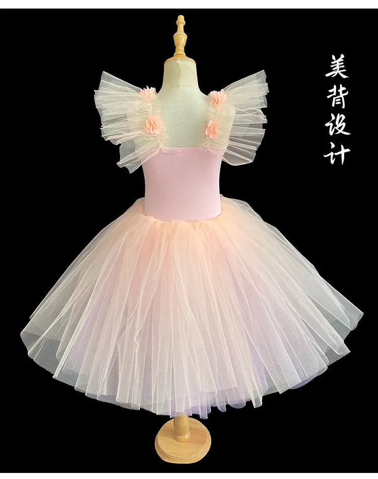 Vestido de Ballet Tutú para Niñas, Traje de Bailarina Infantil
