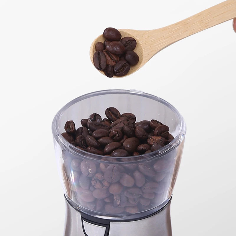 Molinillo de granos de café eléctrico recargable por USB, máquina de molino de café Manual de acero inoxidable, molinillos de granos, accesorios de cocina