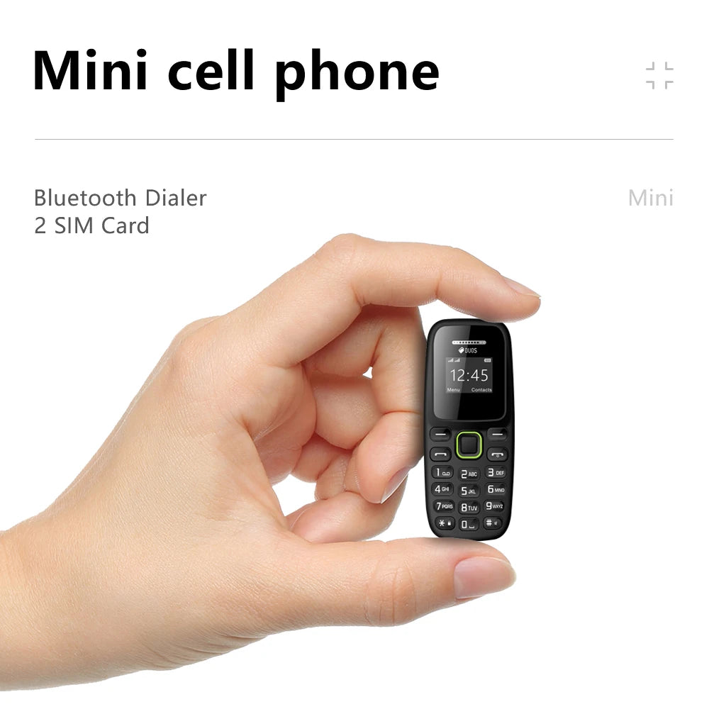 BM310 teléfonos móviles pequeños desbloqueados auriculares Bluetooth teléfono baja radiación grabación automática de llamadas Dual SIM teléfono celular pequeño