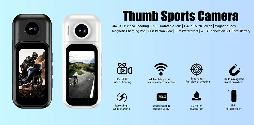 Cámara Corporal X50 Pro 1080P para Ciclismo y Vlog