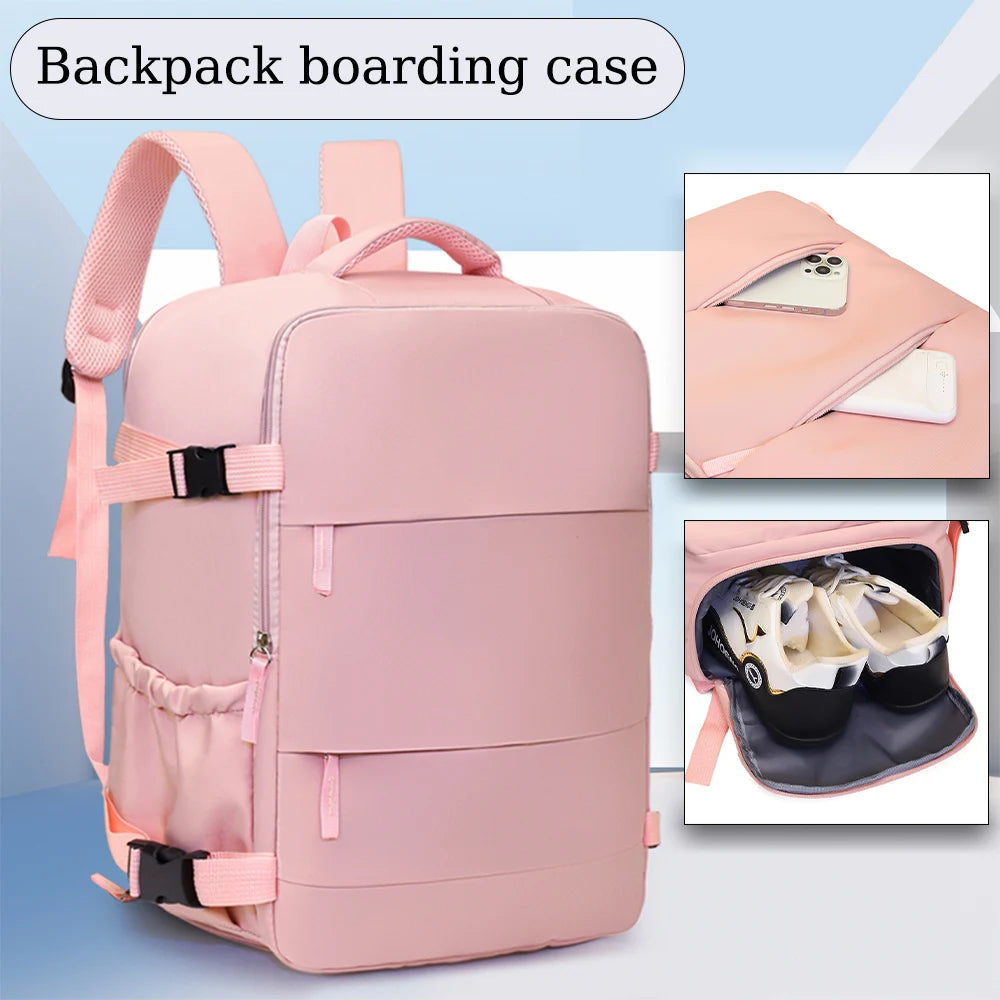 Mochila de Viaje Versátil 180°, Expandible con Compartimento para Laptop