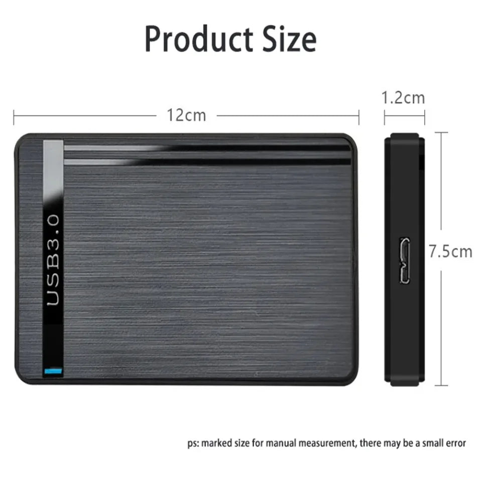 Caja de disco duro SATA USB 2,0 de 2,5 pulgadas, carcasa portátil para disco duro externo, para SSD, para disco duro, para ordenador portátil, PC, escritorio, uso en el hogar y la Oficina