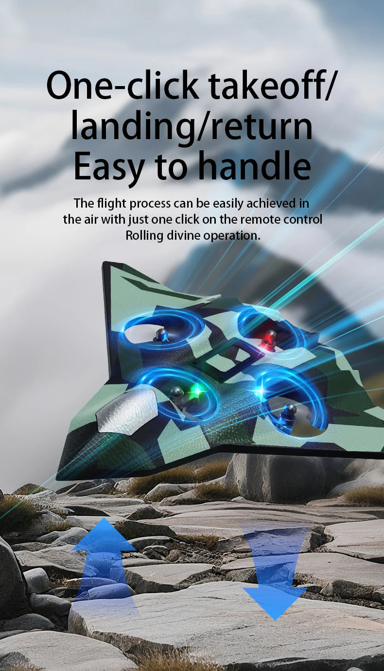 Avión RC Quadcopter Espuma 6 Canales Control Remoto Niños