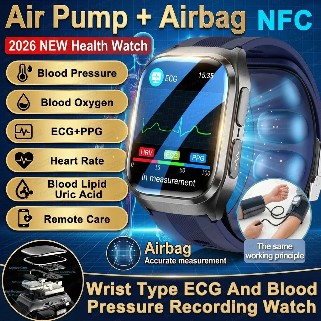 Reloj Inteligente ECG+PPG Enfermería NFC