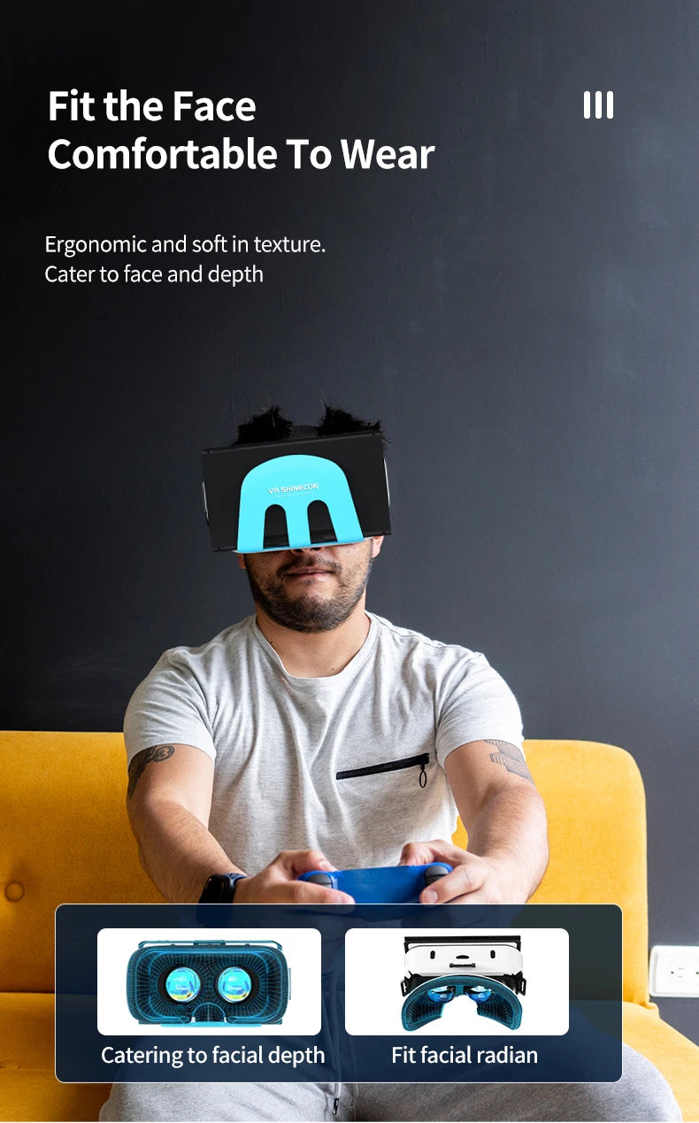 Shinecon G11 VR para Nintendo Switch y OLED 3D, gafas de realidad Virtual, dispositivos de auriculares, lentes de casco, accesorios para juegos