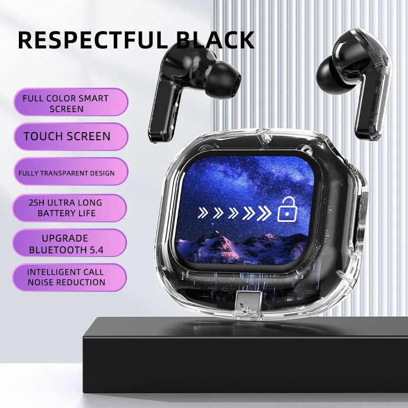 Air Max-auriculares inteligentes con pantalla táctil, cascos intrauditivos TWS, deportivos, Binaural pro, estéreo, con banda sonora, micrófono y graves
