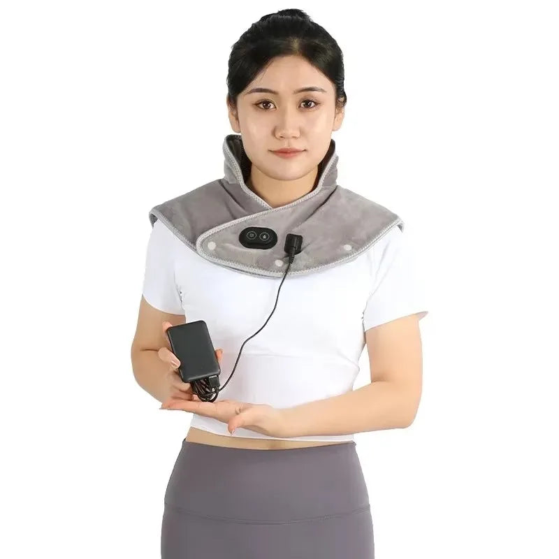 Almohadilla Térmica para Cuello y Hombros con Vibración