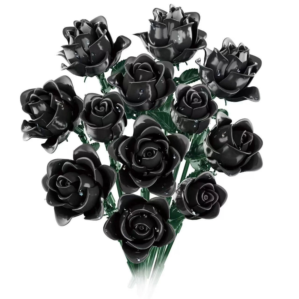 Bloques de Construcción de Ramo de Rosas, Modelo de Flor Botánica DIY, Decoración Creativa para el Hogar, Regalo para Ella, Mujeres y Adultas, Día de San Valentín, Día de la Madre