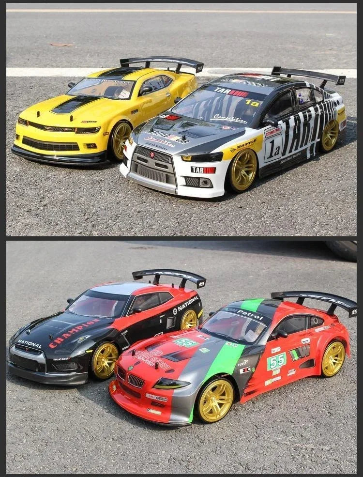 1:10 4wd 70 km/h Rc Drift Car ruedas a la deriva anticolisión todoterreno coches de carreras Rc todoterreno 4 × 4 juguetes Rc Drift Car de gran velocidad