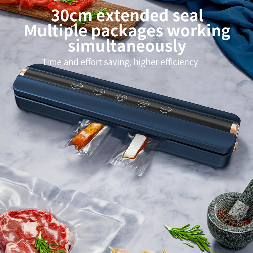 Máquina automática de sellado de aire al vacío para alimentos, sellador al vacío inalámbrico USB para el hogar, 1500mAh, 62KPa, tienda de succión al vacío de alimentos