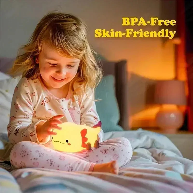 Luz nocturna de silicona suave: lámpara de noche regulable de 3 niveles con control táctil recargable por USB para guardería, niños, bebés y decoración de regalo