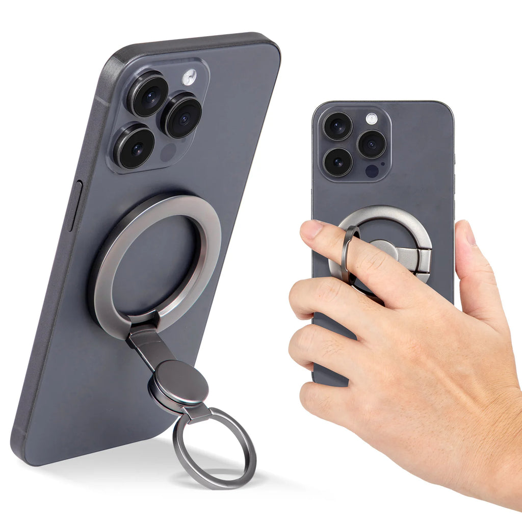 Spinner Antiestrés Plegable y Soporte Magnético para Teléfono con Anillo para Dedos, Compatible con Magsafe iPhone 17 16 15 14 13 12 Pro Max