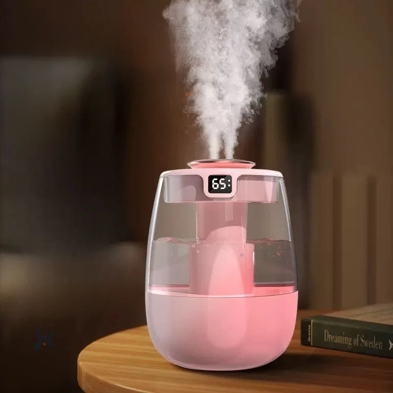 Tres modos de humidificador opcional, doble pulverización para el hogar y la Oficina, suplemento de agua y aire con pulverizador grande, pantalla digital inteligente
