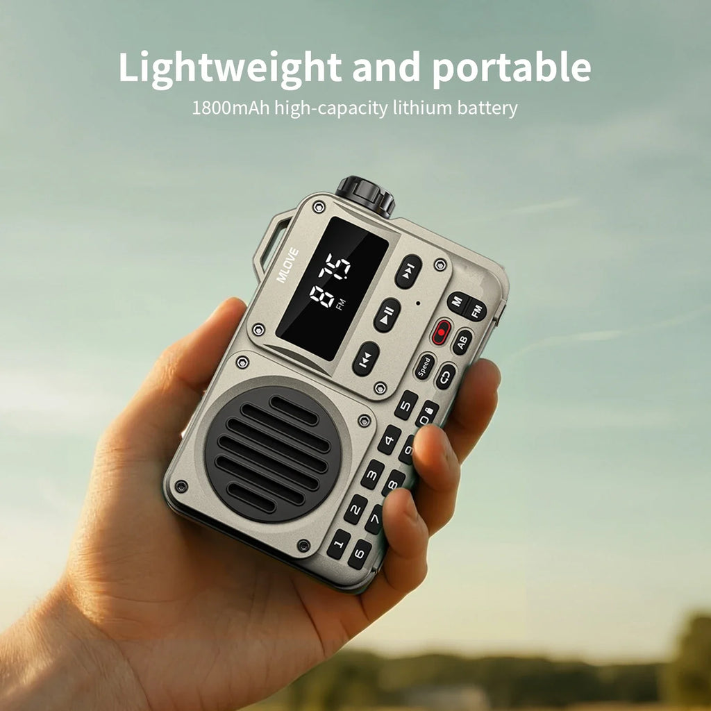 MLOVE BV800P Altavoz Bluetooth Radio FM MP3