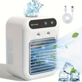 Ventilador USB de Escritorio con Humidificador y Luz LED