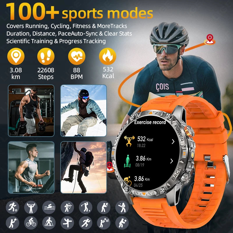 Reloj Inteligente AMOLED Deportivo con Brújula 2026