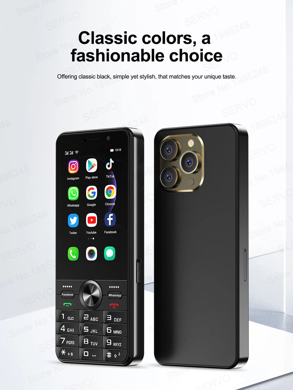 SERVO F24 PRO – Celular 4G Android 3.5" Doble SIM 2+16GB