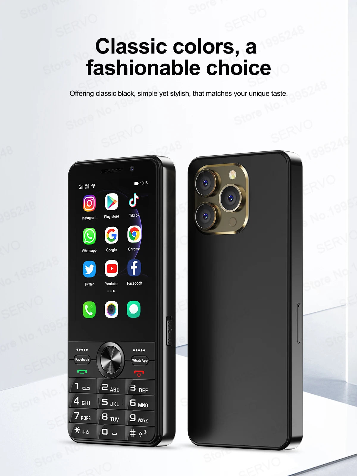 SERVO F24 PRO – Celular 4G Android 3.5" Doble SIM 2+16GB
