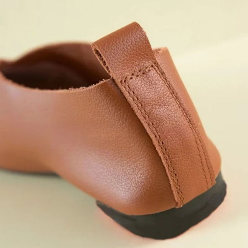 Zapatos Planos para Mujer, Ligeros y Transpirables, de Cuero Suave, Zapatos Casuales de PU para Caminar, para Uso Diario y para Ir al Trabajo