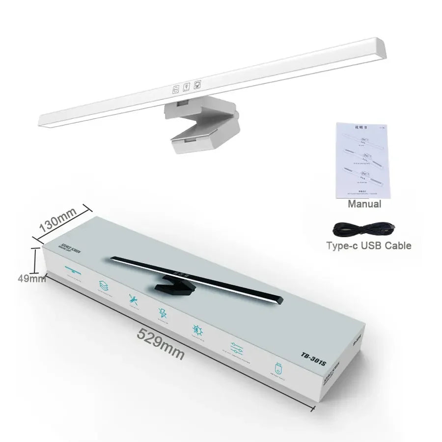 Barra de Luz LED para Monitor 50cm Regulable USB 3 Colores