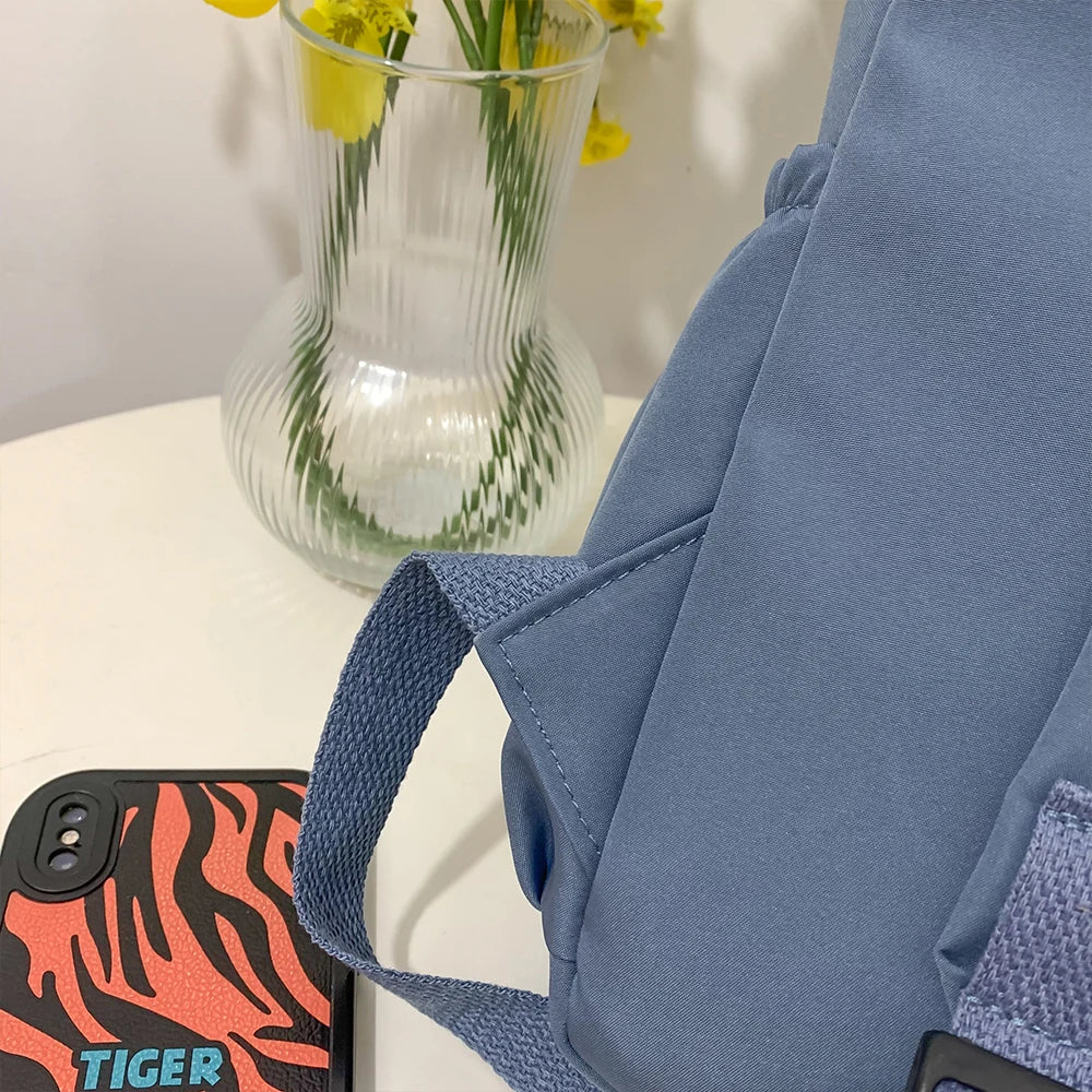 Mochilas simples para estudiantes universitarios, estudiantes de secundaria, estudiantes de secundaria, mochilas casuales, mochilas