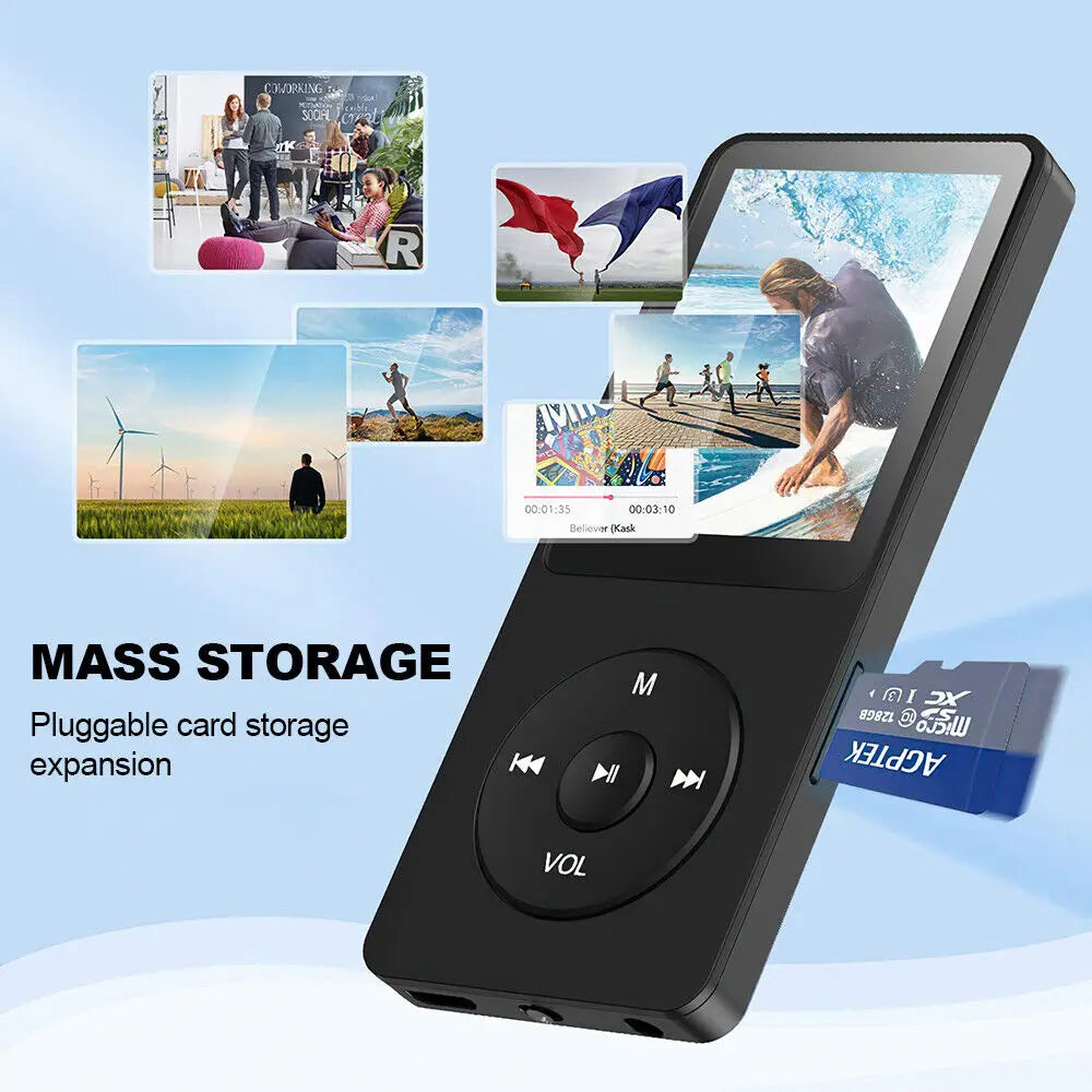 Mini Reproductor MP3/MP4 Bluetooth 128GB con Radio FM