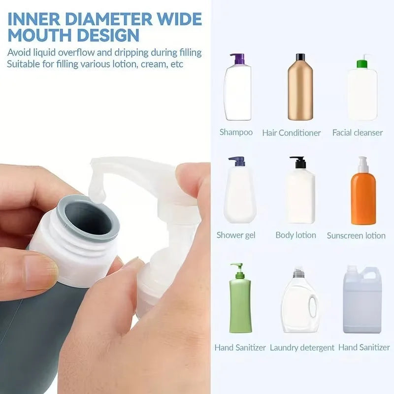 Juego de 17 Botellas de Viaje de Silicona, Envases de Aseo a Prueba de Fugas para Champú, Acondicionador, Cosméticos, Kit de Accesorios Recargables