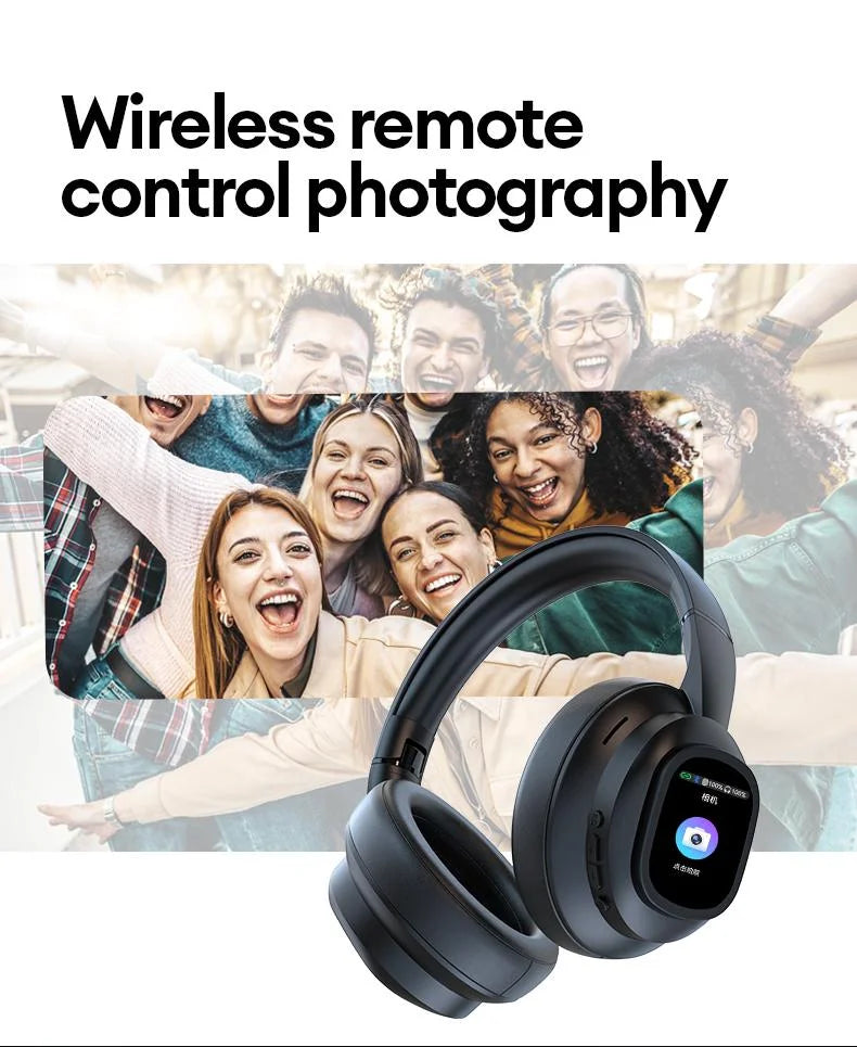 Auriculares Bluetooth ANC con Pantalla LCD y Micrófono HD