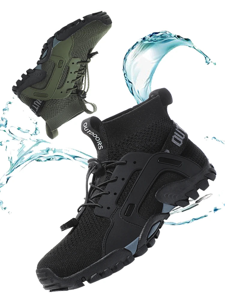 Zapatos acuáticos para hombre 2023, zapatillas antideslizantes de secado rápido, zapatillas de montaña para senderismo, natación, zapatos acuáticos, zapatillas informales suaves para hombre, envío gratis