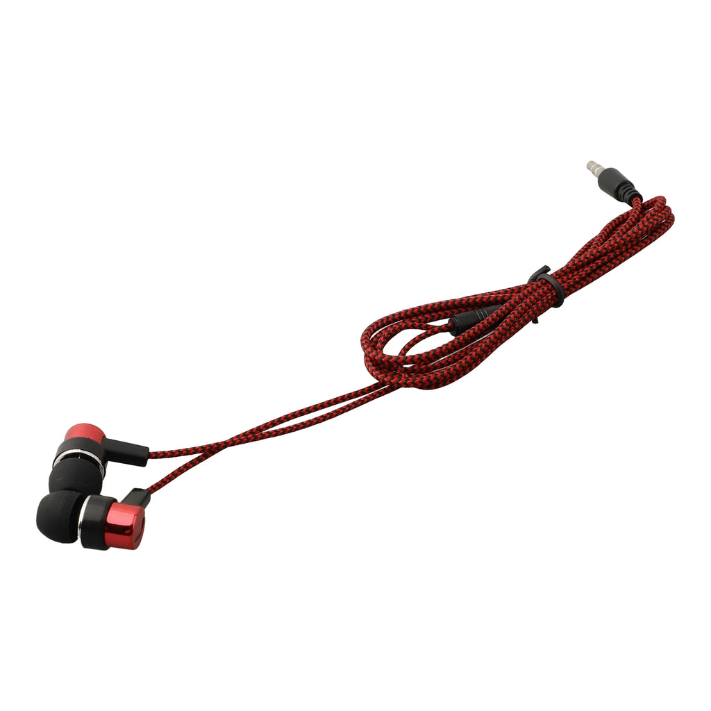 Experimente graves potentes con auriculares internos con cable, auriculares estéreo de 3,5 mm para dispositivos móviles, diseño con aislamiento de ruido