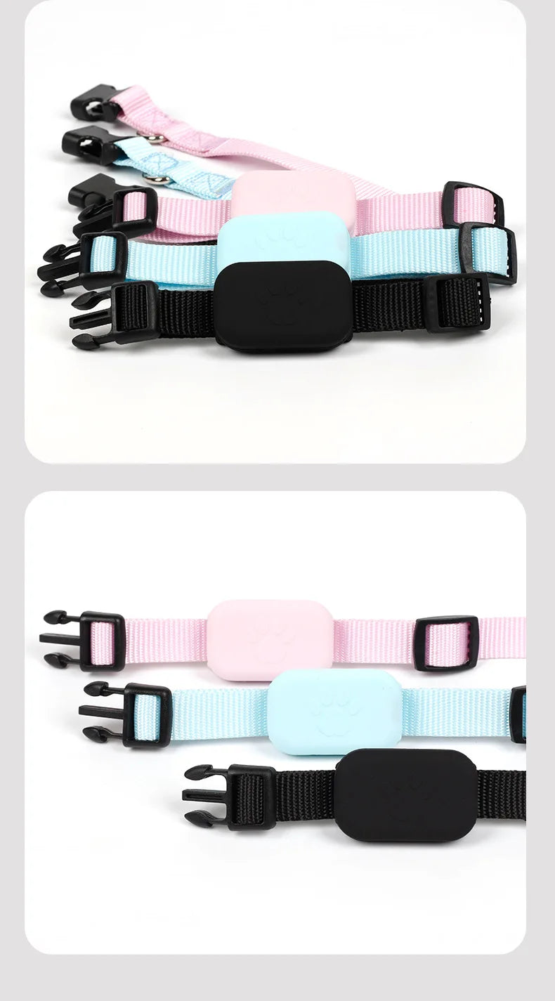 Rastreador GPS Bluetooth para Mascotas, Mini Rastreador para Perros, Alerta de Movimiento, Collares Antipérdida para Gatos y Cachorros, Localizador Global Remoto