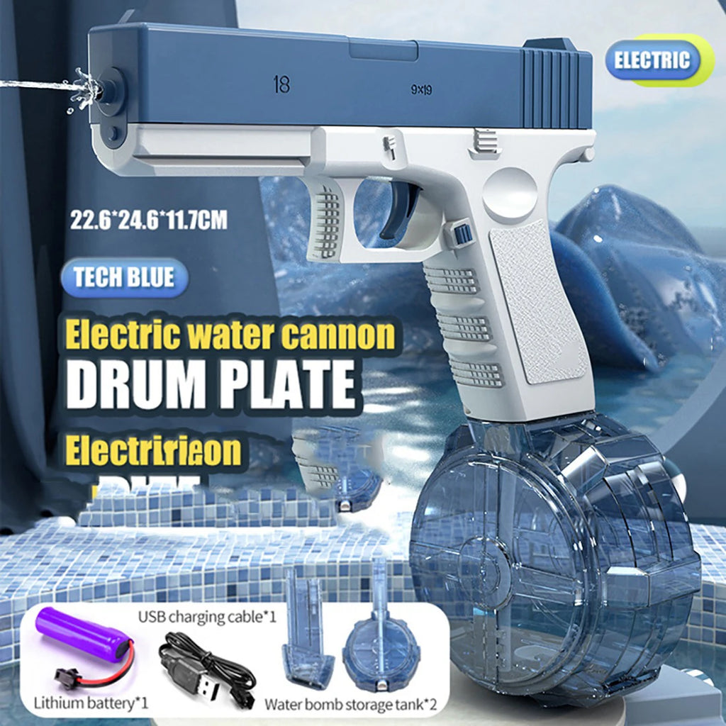 Pistola de agua eléctrica, juguetes de pulverización de agua, ráfagas, alta presión, carga fuerte, energía, agua, pistolas de juguete automáticas para niños