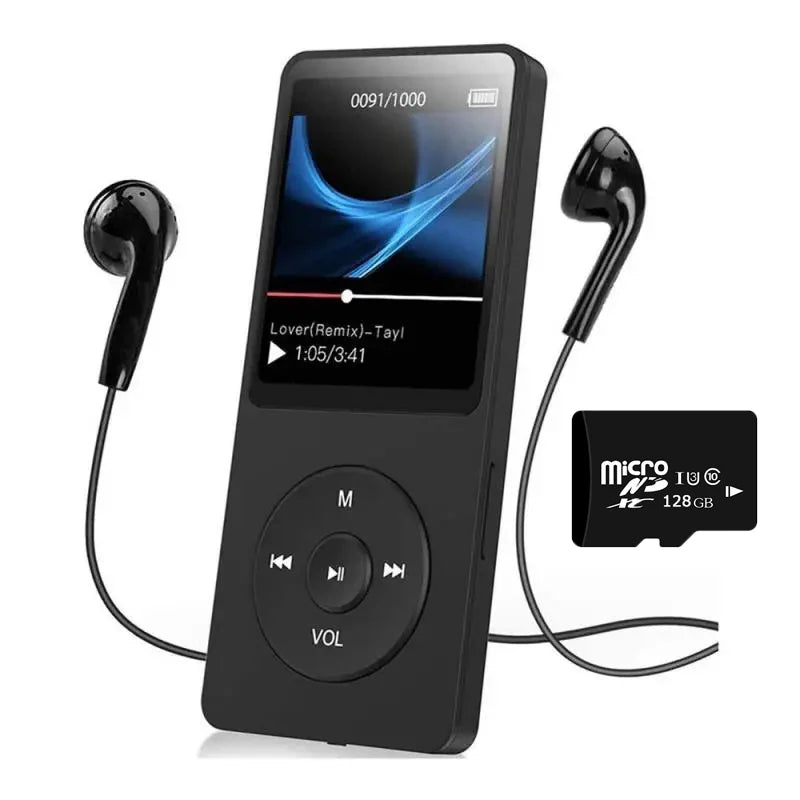 Mini Reproductor MP3/MP4 Bluetooth 128GB con Radio FM