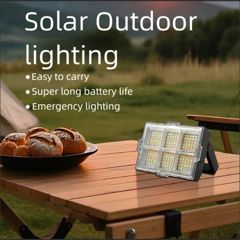 Luz de Trabajo Solar Portátil 150 LED para Camping