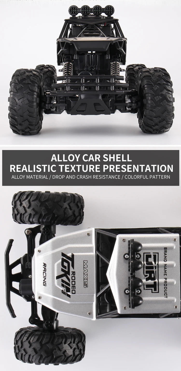 Auto RC 4x4 Todoterreno Control Remoto 1:12 OiKe con Luces LED
