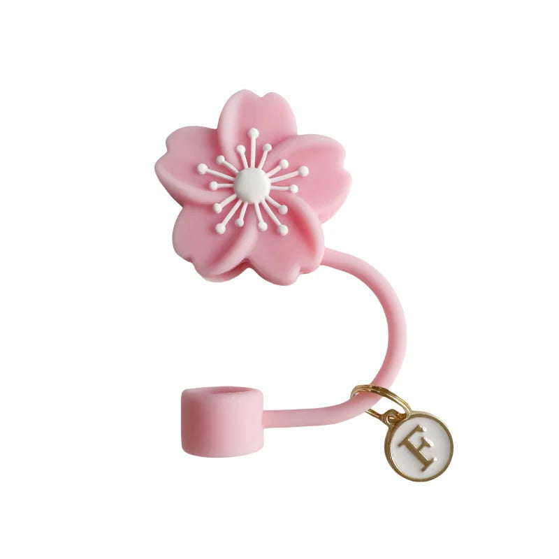 Haitang-cubierta de paja a prueba de polvo, cubierta de paja de silicona reutilizable, decoración de fiesta, Protector de taza, accesorios, enchufe antidesbordamiento