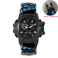 Reloj Digital Deportivo con Brújula y LED para Hombre, Resistente al Agua