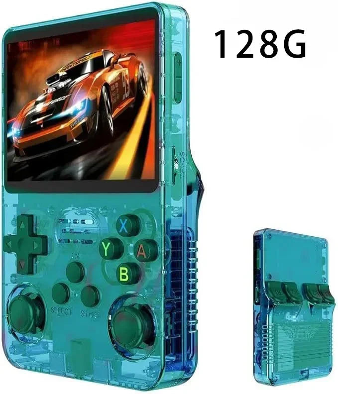 Consola de Juegos Portátil Retro R36S, Pantalla IPS de 3.5 Pulgadas, 64GB o 128GB